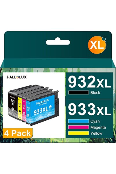 HP 932 933 Beyaz Kutu Muadil Officejet 6100 6600 6700 7110 7510 7610 7612 (BLACK CYAN MAGENTA YELLOW,)