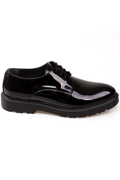 depderi Piele lacuita clasica mata si piele intoarsa, talpa Eva, pantofi clasici pentru barbati