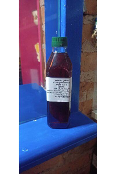 Yavuz El Yapımı Doğal Fermente Filtre Edilmemiş Hatmi Çiçeği Sirkesi 500 ML