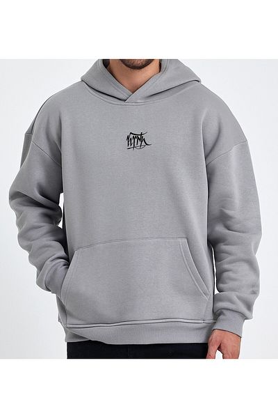 Uniquetex Φούτερ VEK Oversize Turk Printed - Göktürk Alphabet Hoodie