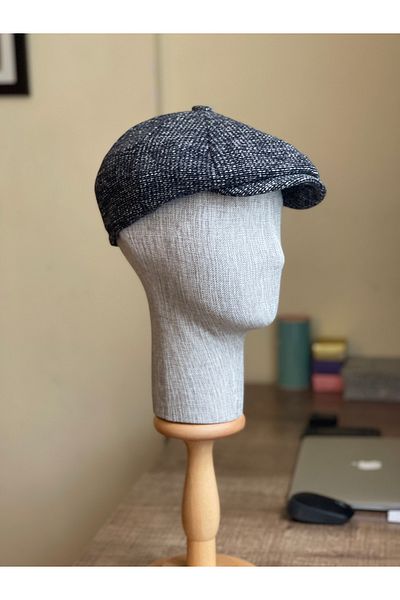 Rupen Kraft Peaky Blinders Model Men's Cap - Draped Wool English, Gray