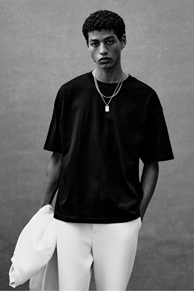 H&M Oversized Fit Pamuklu Tişört