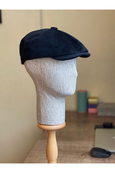 Rupen Kraft Peaky Blinders - Draped Velvet Men's Cap, Winter