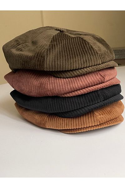 Rupen Kraft Peaky Blinders - Draped Velvet Men's Cap, Winter