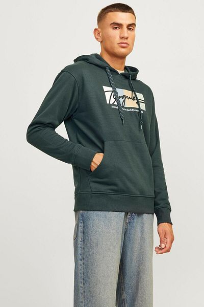 Jack & Jones 12262421   - Jorportland Block Mens Sweatshirt Hoodie