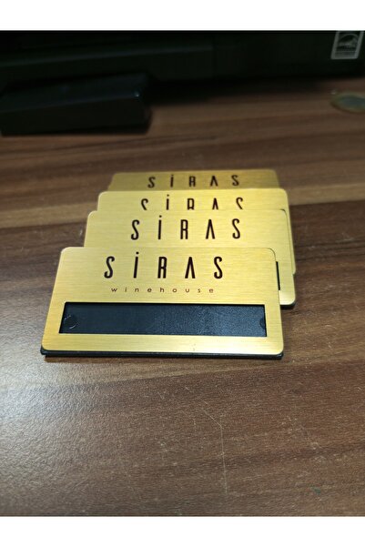 umurcraft Μεταλλική θήκη για κάρτα ταυτότητας 10 τεμαχίων με βελόνα, με τυπωμ...