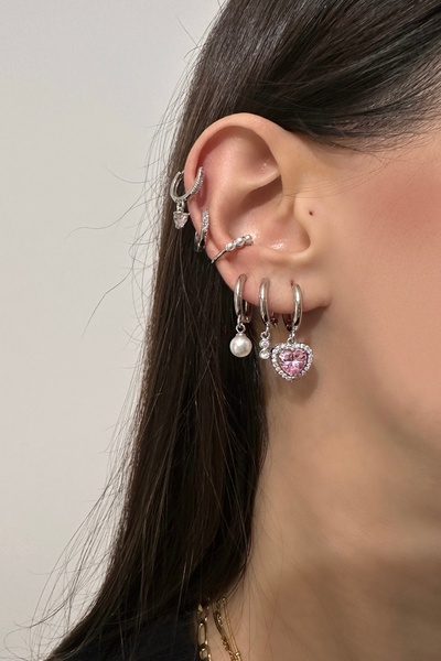 Okko Store Kalpli İncili 6'Lı Küpe