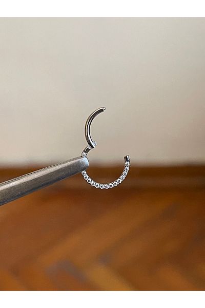 Rupen Kraft 316 L Surgical Steel - Atomic Stone Cartilage Piercing, Rook Orbital Helix Septum