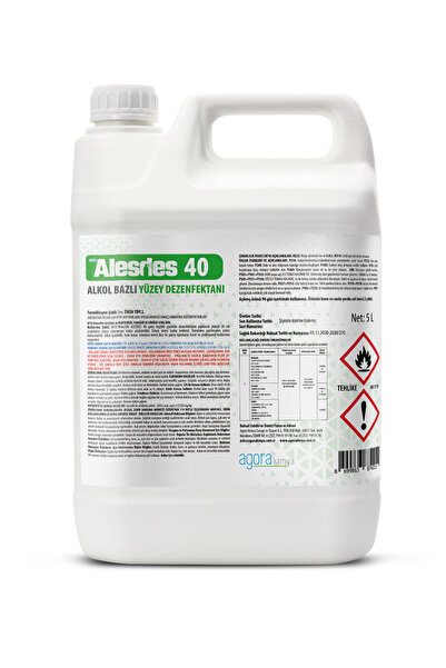 WTR Alesdes 40 Alkol Bazlı Yüzey Dezenfektanı 5L