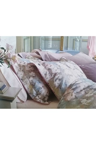 Taç 2 bucăți 50x70 Cm. Față de pernă din satin cu model de flori de coroană