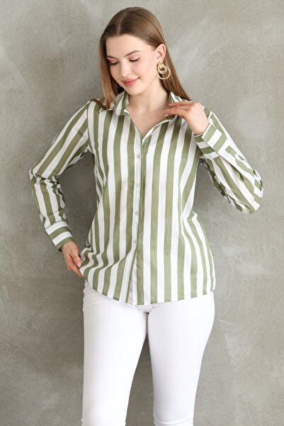 SİA LESS New Model Women's Shirt - Relaxed Fit, Regular Color, Casual