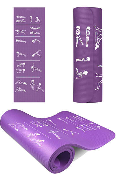 Alvin Spor 180x60 cm, 10 mm Kalınlık Egzersiz Hareketli Pilates Minderi