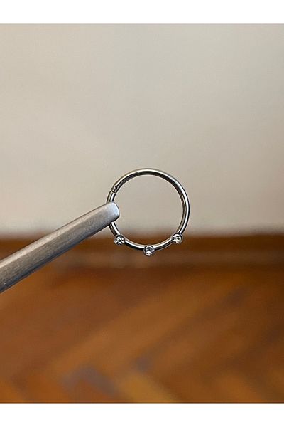 Rupen Kraft 316 L Surgical Steel - Atomic Stone Cartilage Piercing, Rook Orbital Helix Septum
