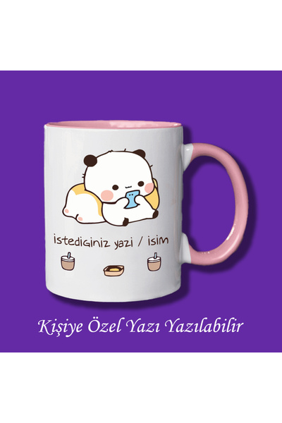 Ceymas Hediyelik Bubu Dudu Tasarımlı Sevgililer ve Eşlere İsim ve Yazı Yazıla...