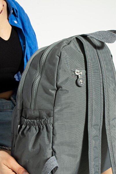 Baginn Unisex Backpack Suitable for Daily Use High School Junior High School Bag Multi-Pocket Schoolbag 37*30 cm Clip