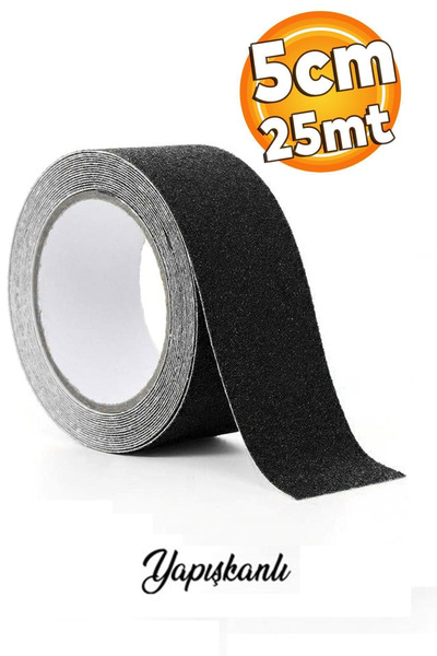 ünalgrup Kaydırmazlık Bantı Yapışkanlı 5 Cm x 25 Mt Siyah