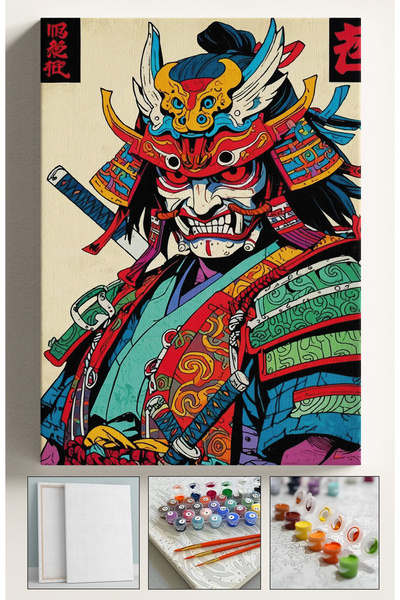 Akihabara Sayılarla Boyama Hobi Seti Çerçeveli Numaralı Tuval Fırça Boya Dahi...