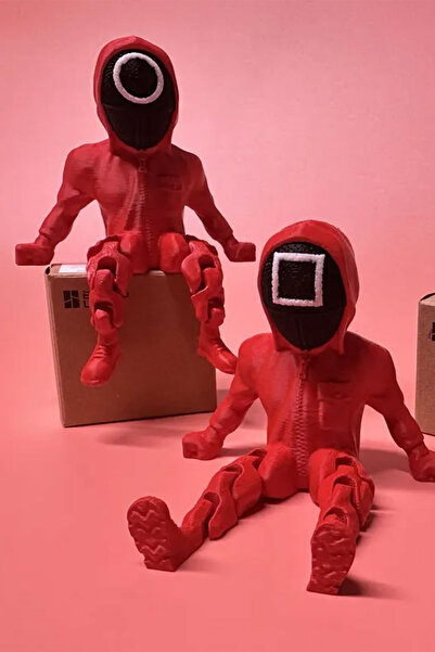 Past Squid Game Figürü 3'lü Set