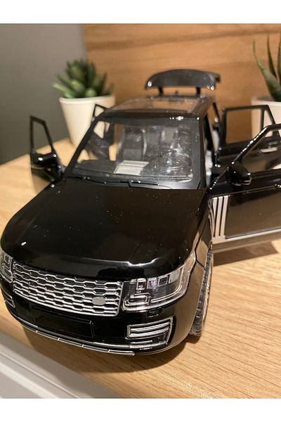 liss çarşı سيارة موديل 1.24 بوصة من رينج روفر Suv بمقابض معدنية وأبواب مفتوحة ومصباح أمامي وضوء إيقاف الصوت