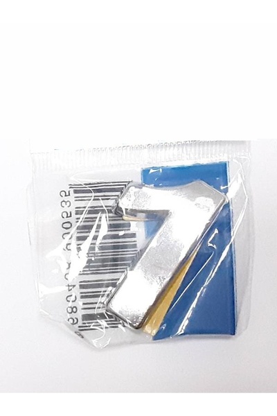 naque 4 Cm Plastic Chrome Plated Door Number -1