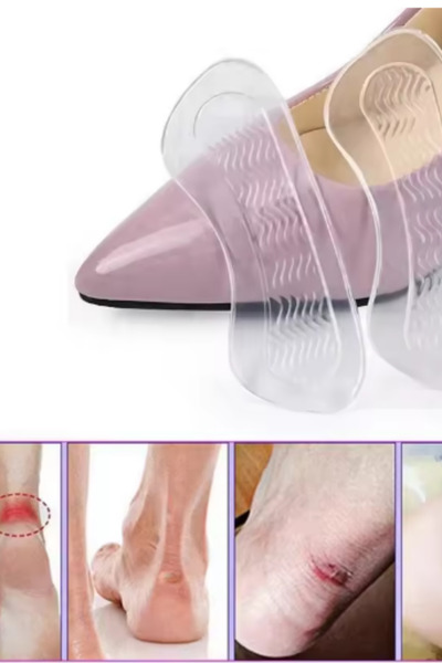 Hane Dostu 1 Çift 2 Adet Ayakkabı Vurma Önleyici Silikon Tabanlık