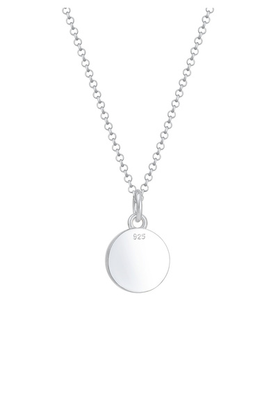ELLI Náhrdelník Platelet Iniciály Letter A Minimal v 925 Sterling Silver