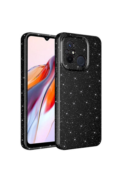 halkhouse Redmi 12C Kılıf Premium Simli Göz Alıcı Darbe Emici Kamera Korumalı...