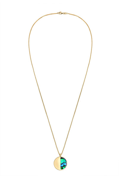 ELLI Náhrdelník Geo Nautical Abalone - Platelet & Pearl 925 Sterling Silver Shell