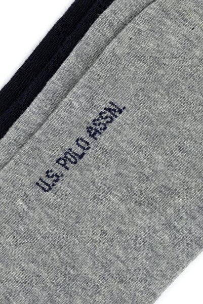 U.S. Polo Assn. Grey Navy 2-Pack - Regular Fit Men'S/Women's Socks Socks - Stylish and Comfortable Design