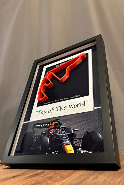 Besthree Max Verstappen (Abu Dabi GP) Formula 1  3 Boyutlu Tablo