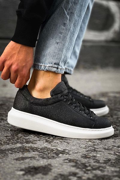 Chekich Komen Ch275 Silvery Men's Shoes Black