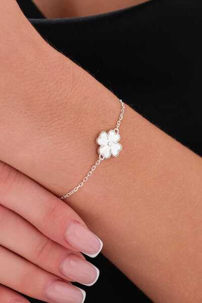 AcestesDesign Yonca 4 Yapraklı Şans Model Lazer Kalemli Işıltılı ve Zarif Öze...