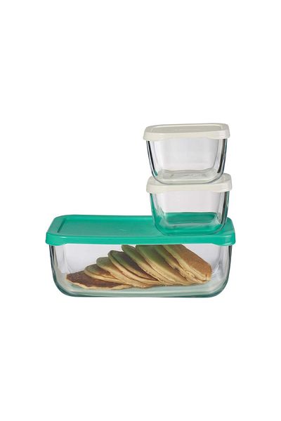 Paşabahçe Pasabahce Set of 3 Storage Containers