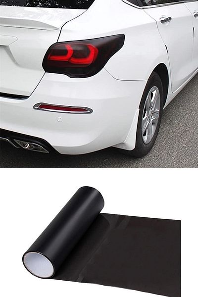 MeyZone 30cm x 9 Yards Μαύρο ματ φιλμ στοπ προβολέων Φύλλο προβολέων Μαύρο ματ φύλλο προστασίας από γρατσουνιές