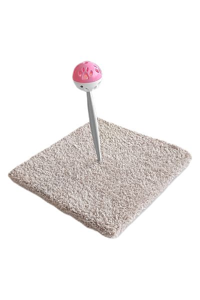 colezium Spring Ball Hacıyatmaz Cat Activity Toy 16-20 cm Beige