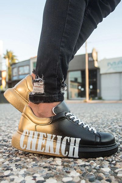 Chekich Ch254 Cbt Pittura Ανδρικά Παπούτσια 438 Μαύρα / Κίτρινα