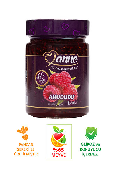 Anne Ahududu Reçeli 400g (PANCAR ŞEKERİ ILE ÜRETİLMİŞTİR - GLİKOZ, KORUYUCU IÇERMEZ)