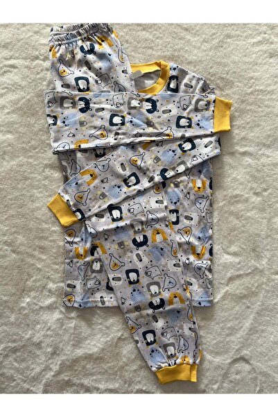 Seçkin Baby Colorful Bear Heads Pajama Set