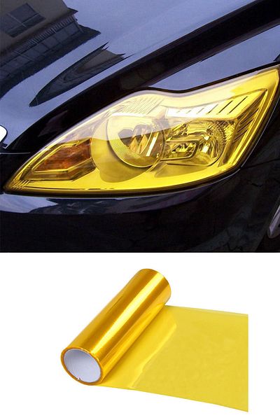 MeyZone Yellow Headlight Stop Film - 30cm X 9 Meters, Headlight Foil and Scratch Scratch Blocker
