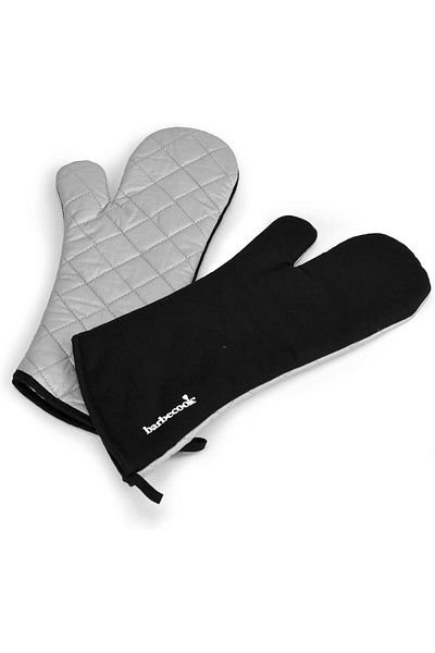 STOREMAX Sellbuystore Long Black Gloves Cotton and Aluminum 40 cm 1053513