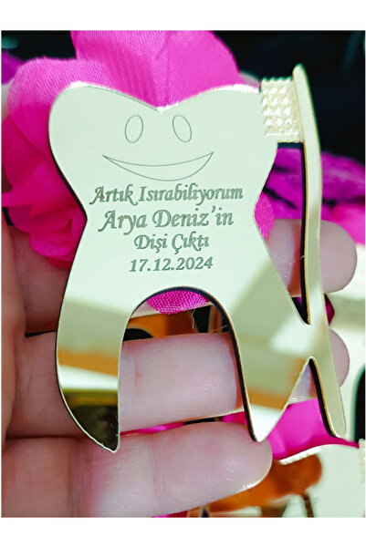 Elzem Ahşap Diş buğdayı magneti 20 Adet