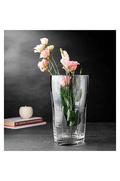 Paşabahçe Engraved Cold Cut Vase 17 X 16 X 29 cm