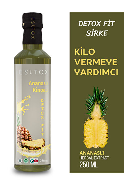 esltox Detox Fit Ananas & Kinoalı Ödem Atmaya Kilo Vermeye Yardımcı Sirke 250 ml