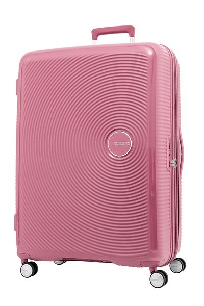 American Tourister حقيبة سفر كوريو الصلبة كبيرة 80 سم باللون الوردي من TSA