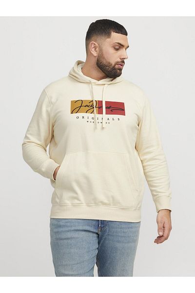 Jack & Jones Plus Kapuzenpullover Plus Size Logo Kapuzenpullover