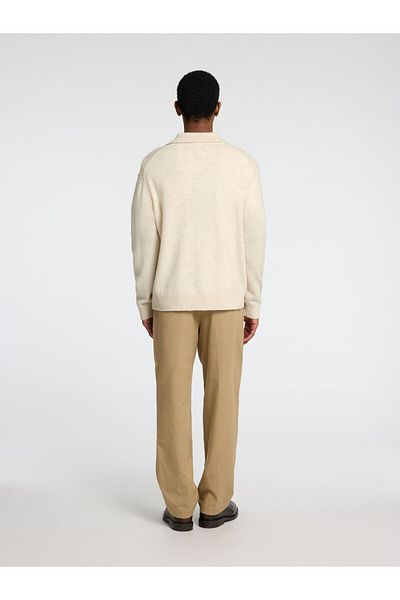 Selected Homme Polohemd aus Strick 100% Woll
