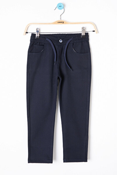 Cansın Mini Темно-синя джинсова сорочка з літньою футболкою з принтом Комплект для хлопчиків 3 шт.