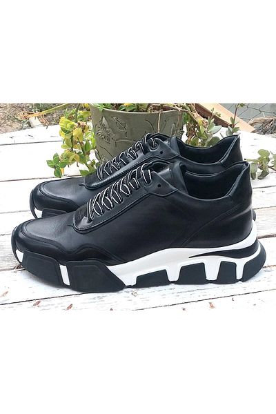 MARCOMEN 20069 Genuine Leather Imported Sole Premium Sneaker Casual Shoes