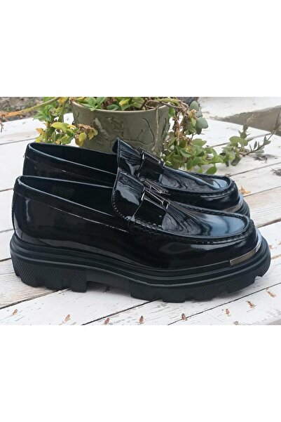 MARCOMEN 20233 Erkek Hakiki Açma Rugan Deri Kalın Tabanlı Loafer Ayakkabı