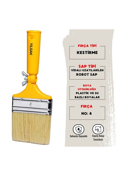 YILSAN Robot Paint Brush, No: 4